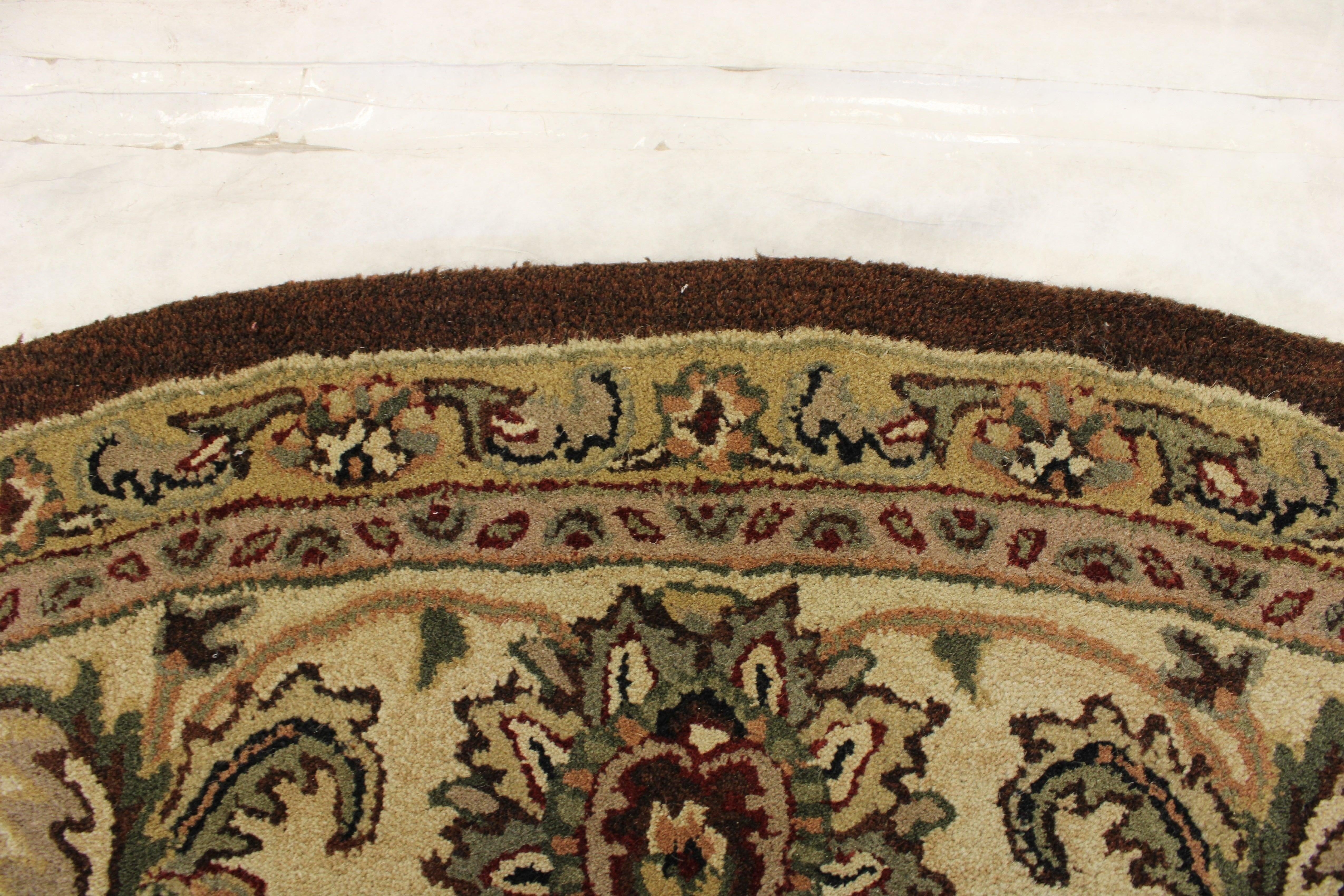 Hand Tufted Rugs, Round Carpet, Oriental Rugs, Kitchen Round Rug, Indian Rug