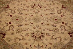 Ivory Rug, Round Rug, Oushak Rug, Afghan Rugs, Dining Table Rug