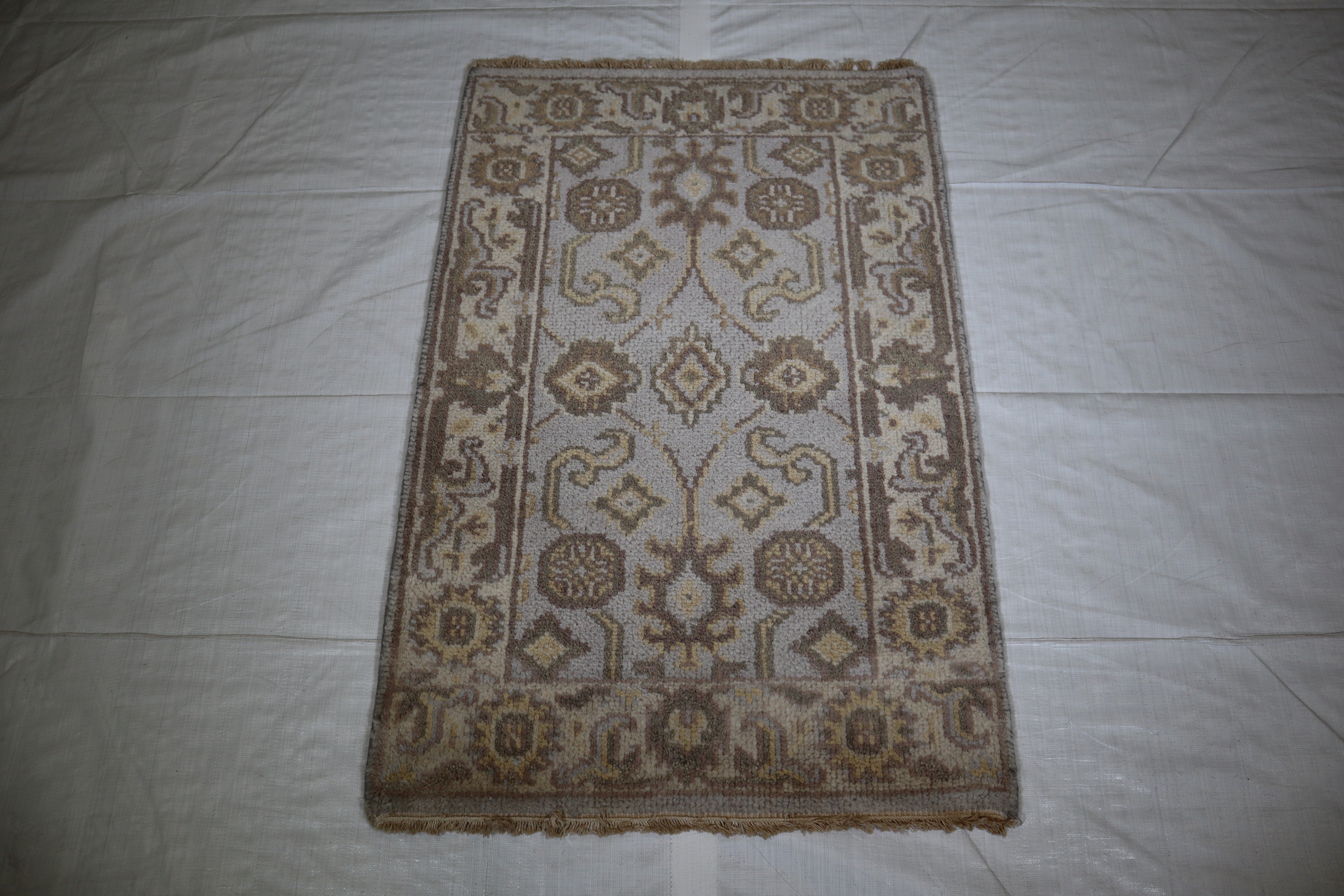 Oushak Rug, Persian Rug, Hand Knotted Wool Rug, 2x3