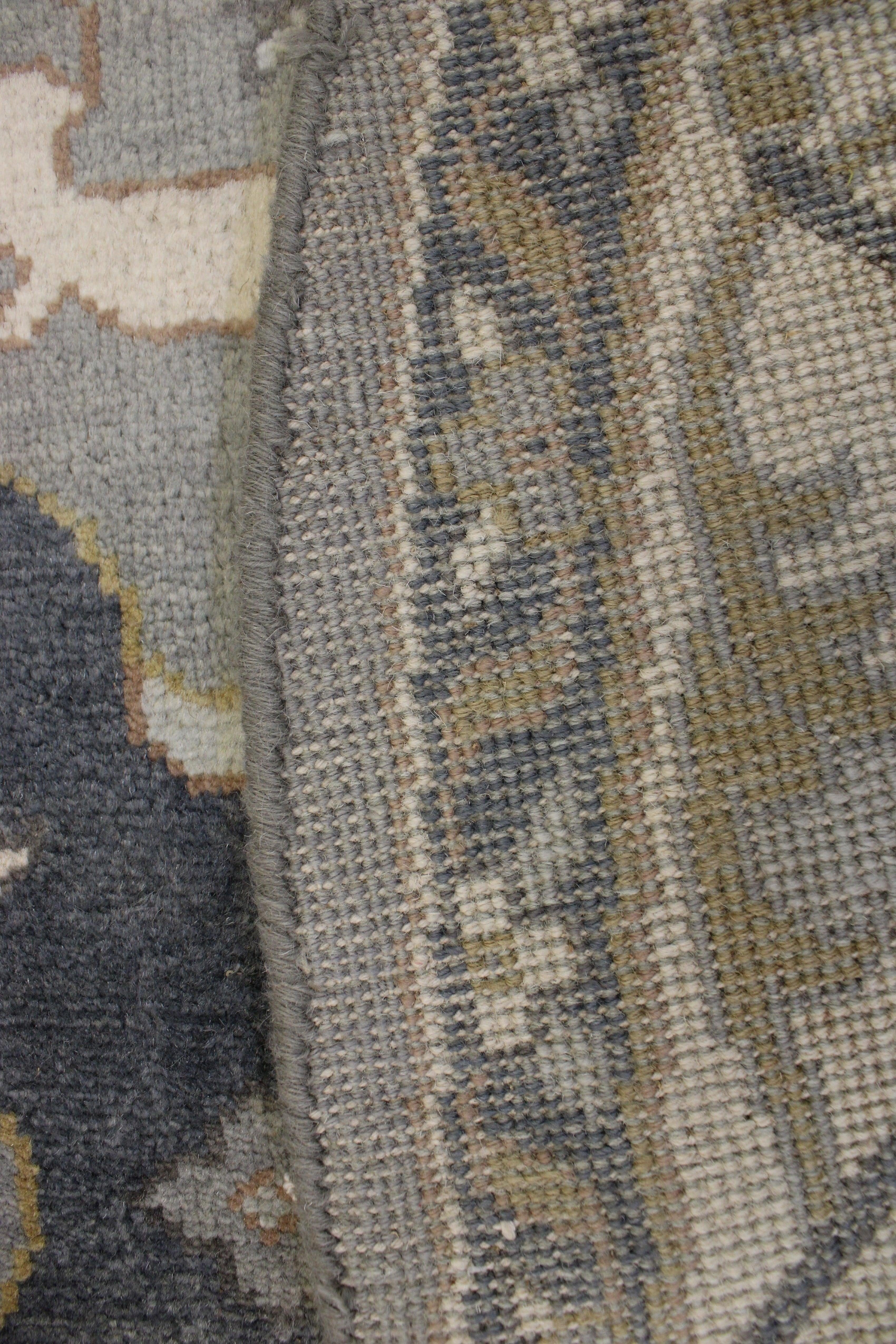 Oushak Rugs, Round Rugs, Natural Multi, Hand Knotted Wool Rug, Table Rug