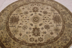 Modern Persian Rugs, Round Rug, Oushak Rug, Round Kitchen Rug