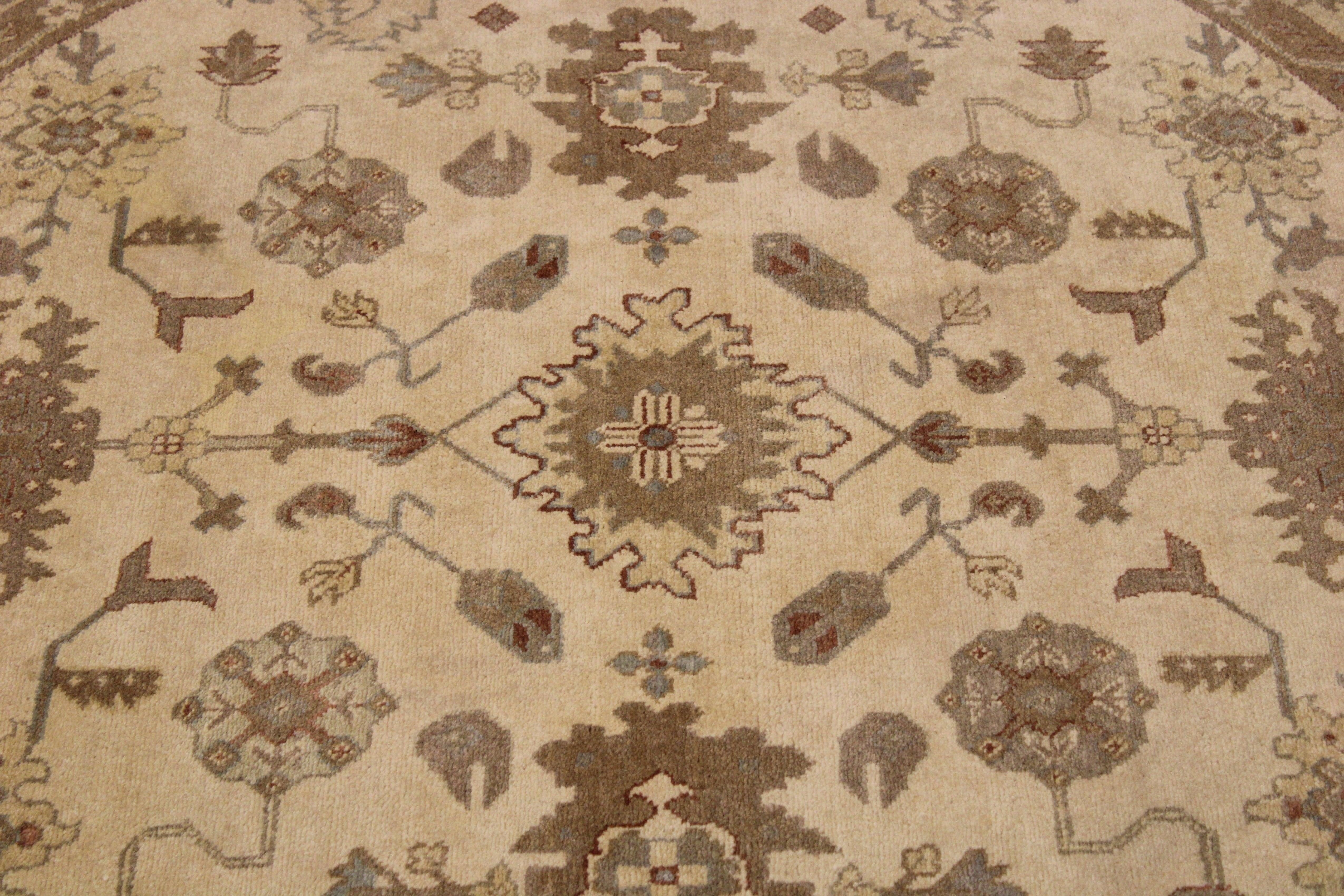 Modern Persian Rugs, Round Rug, Oushak Rug, Round Kitchen Rug