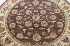 Round Rug, Oriental Rug, Knotted Rug, Indian Rug, Round Carpet