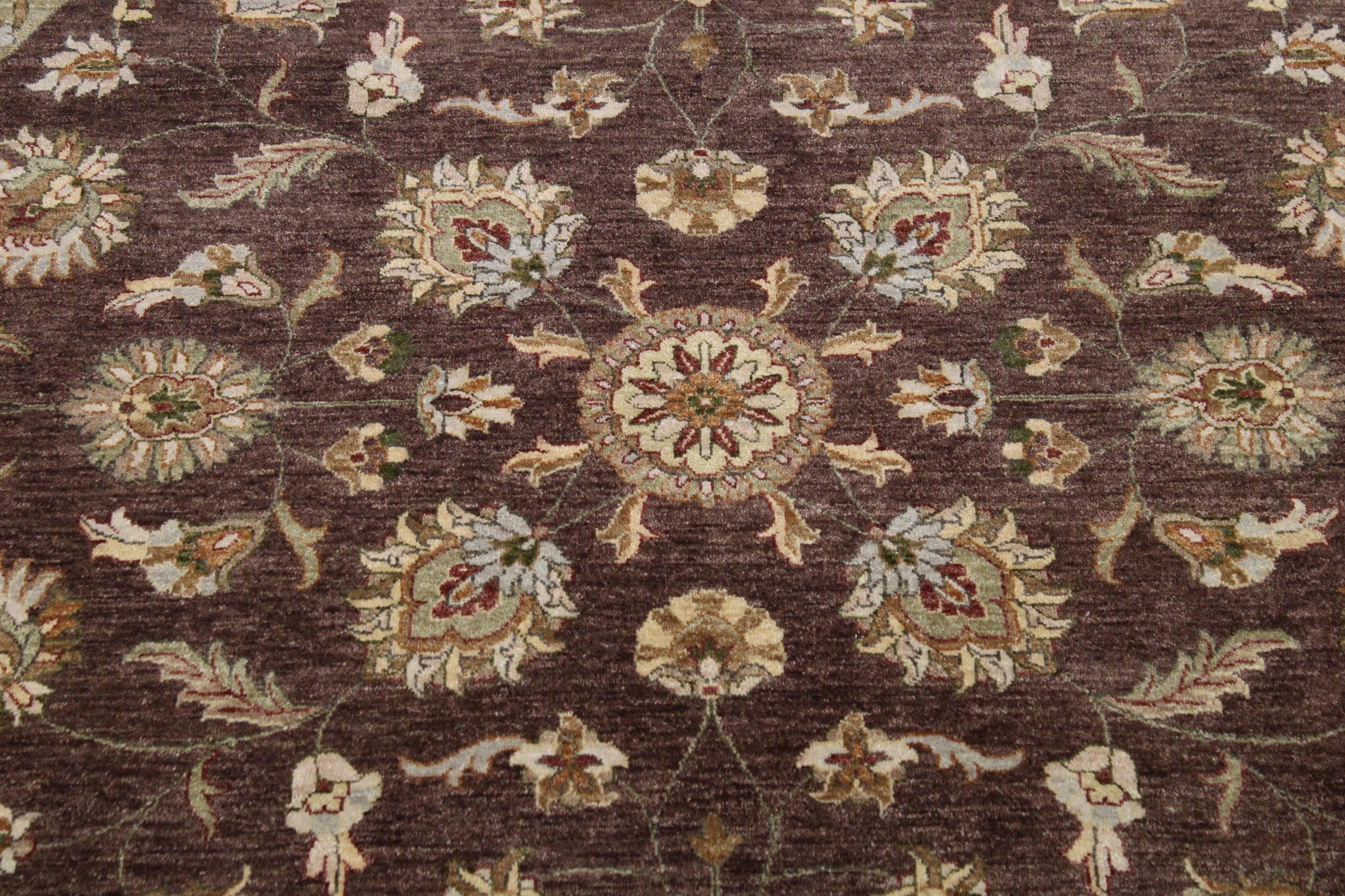 Round Rug, Oriental Rug, Knotted Rug, Indian Rug, Round Carpet