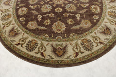 Round Rug, Oriental Rug, Knotted Rug, Indian Rug, Round Carpet