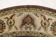 Round Rug, Oriental Rug, Knotted Rug, Indian Rug, Round Carpet