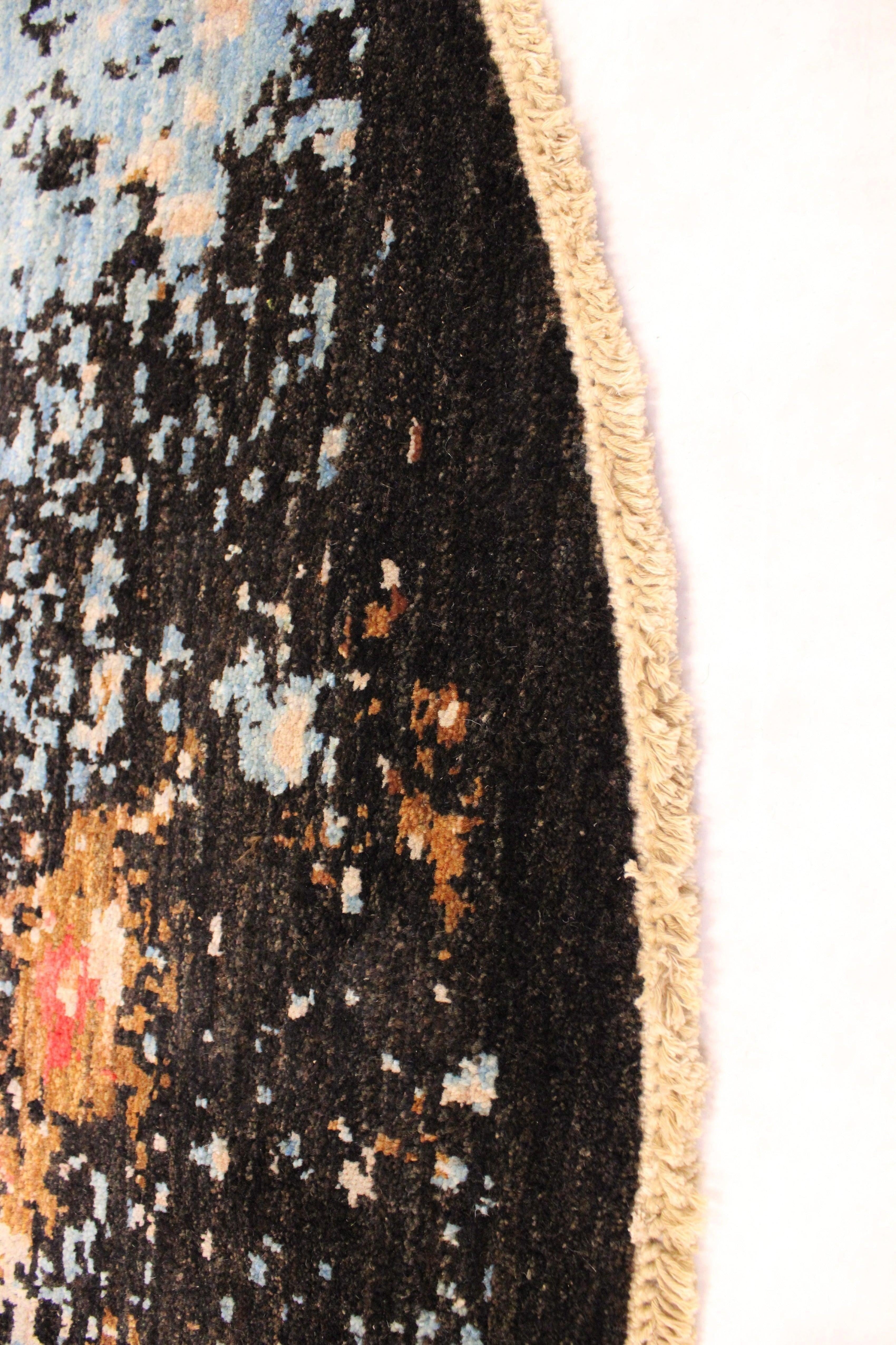 Contemporary Rug, Round Rug, Multicolored, Afghanistan Rugs For Sale