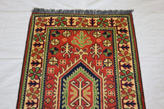 Afghan Kargahi Rug, Wool Oriental Rug, Hand Knotted Rug