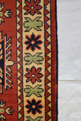 Afghan Kargahi Rug, Oriental Wool Rug, Vegetable Dye