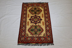Turkman Rug, Afghan Rug, Hand Knotted Rug, 2x3 Rug