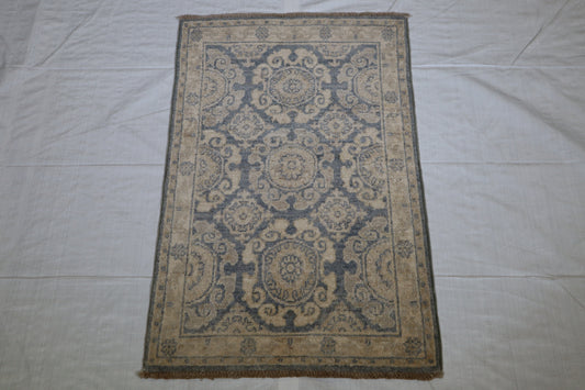 Khotan Rug, Oriental Rug, Hand Knotted Rug, 2x3 Rug