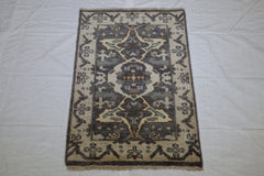 Oushak Rug, Persian Design Rug, Indian Wool Rug, 2x3