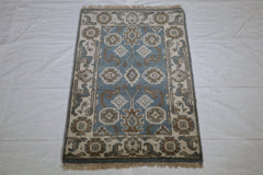 Oushak Rug, Indian Rug, Wool Oriental Rug, 2x3 Area Rug