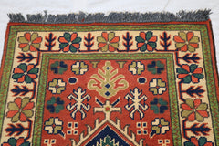 Afghan Kargahi Rug, Turkman Rug, Traditional Wool Rug
