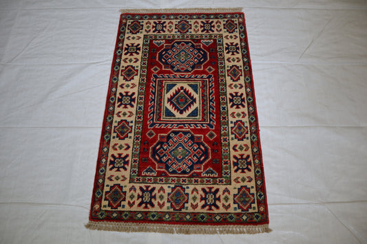 Kazak Rug, Traditional Rug, Wool Oriental Rug, Door Mat