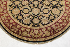 Round Rug, Indo Rug, Agra Rug, Bright Rugs, Wool Oriental Rugs
