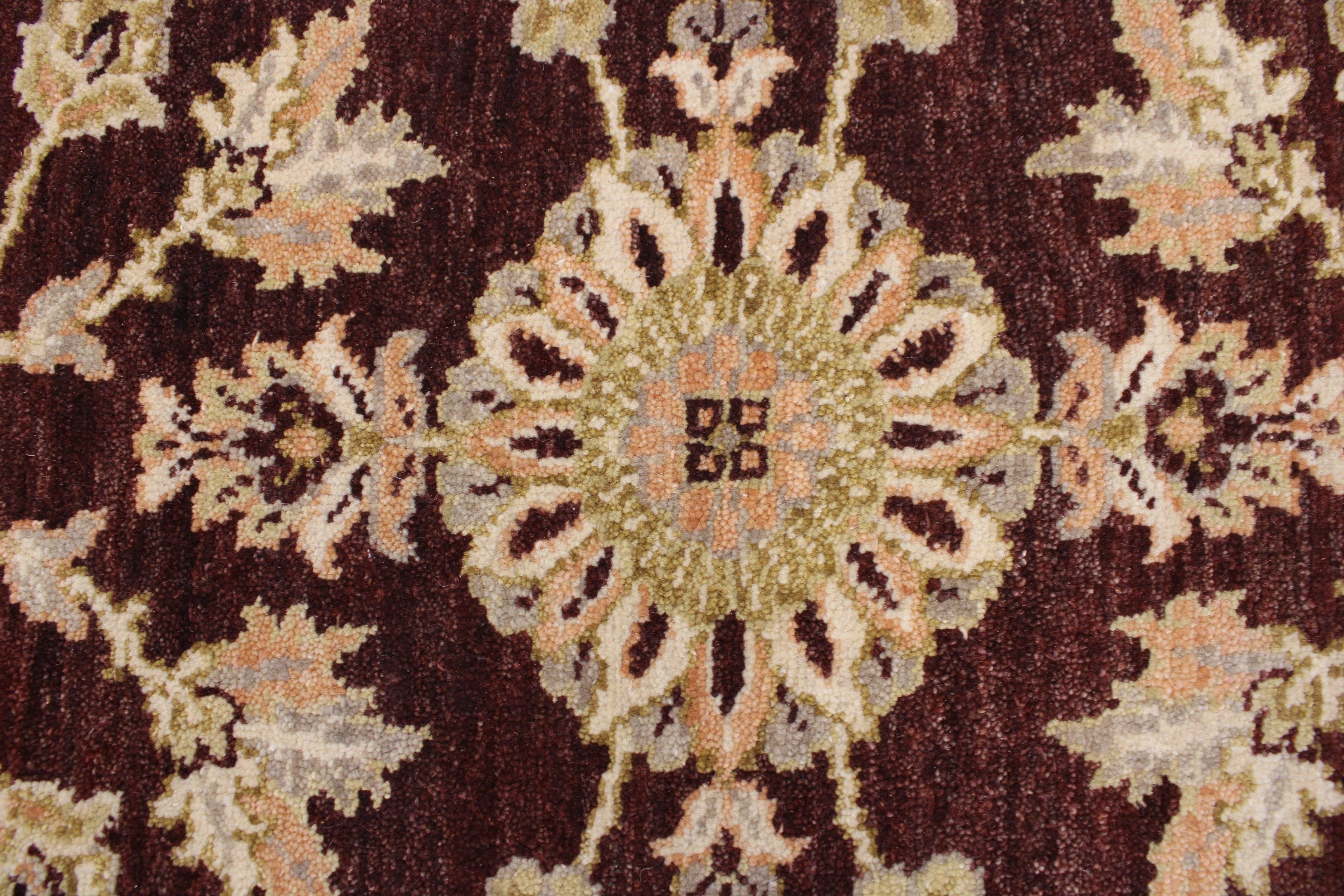 Oushak Rug, Round Rug, Colorful Rug, Oriental Area Rugs, Knotted Rugs