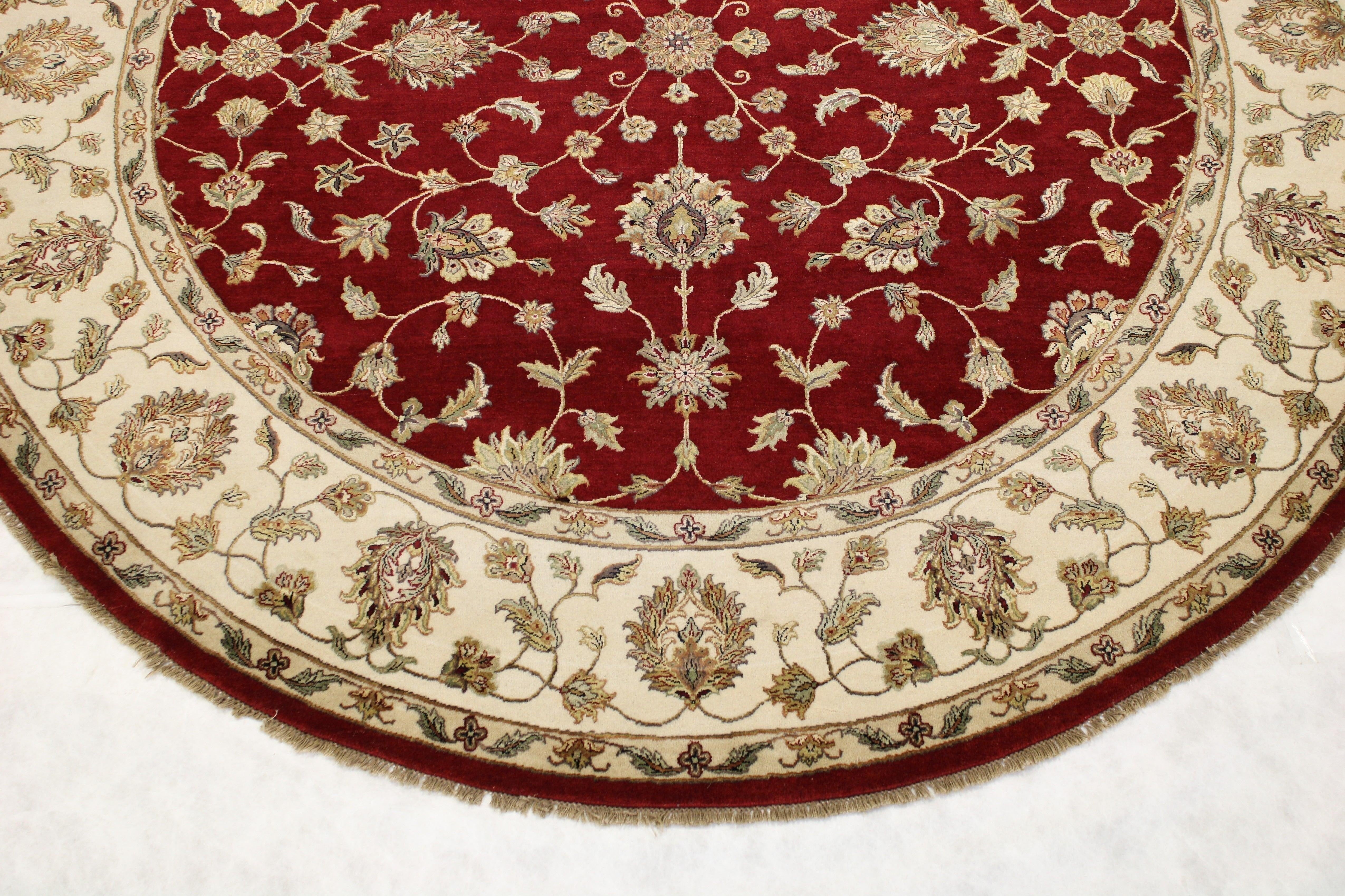 10'0" x 10'0" Silk Flower Round Rug