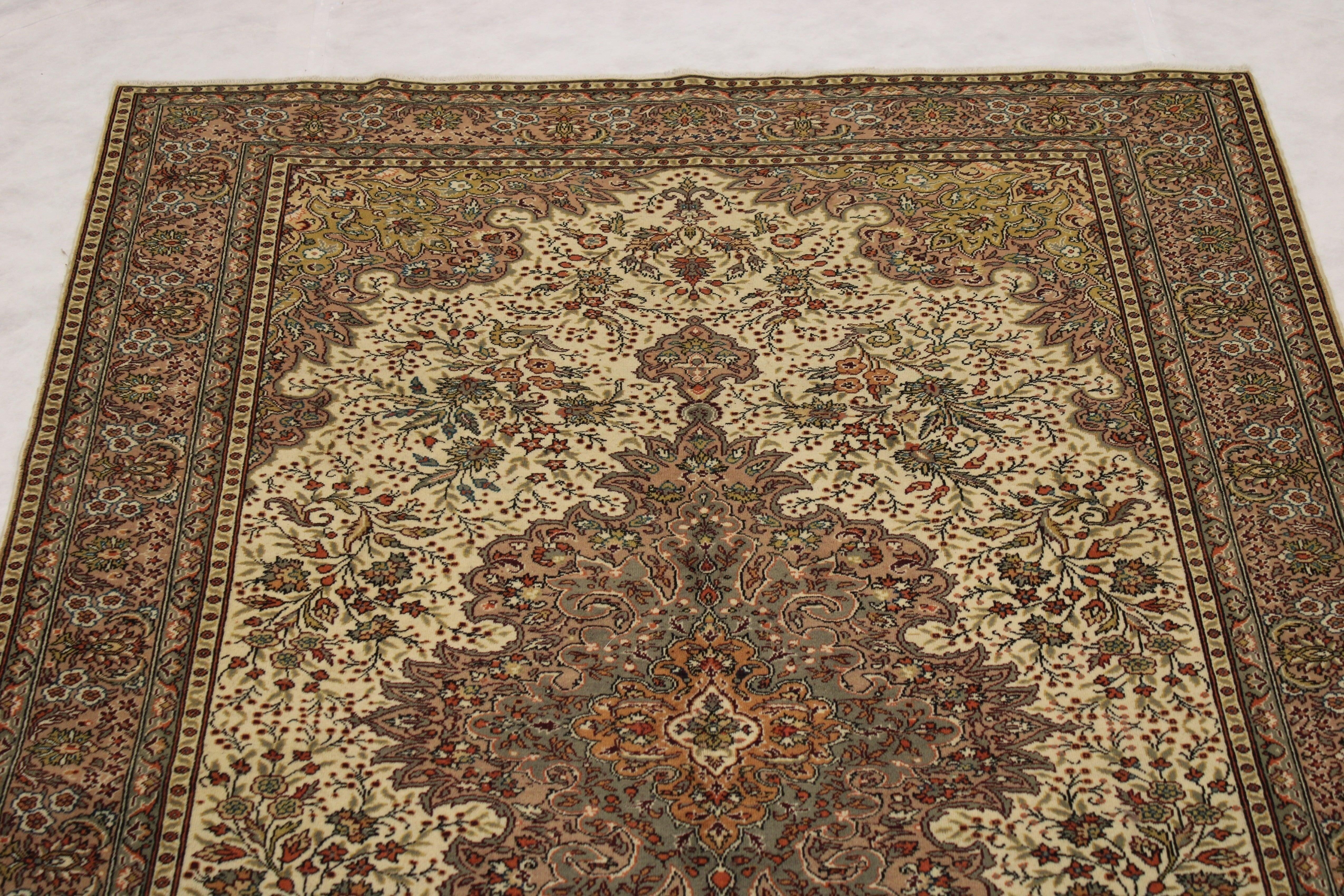 Kayseri Rug, Turkish Rug, Colorful Rugs, Knotted Rug, Living Room Rug