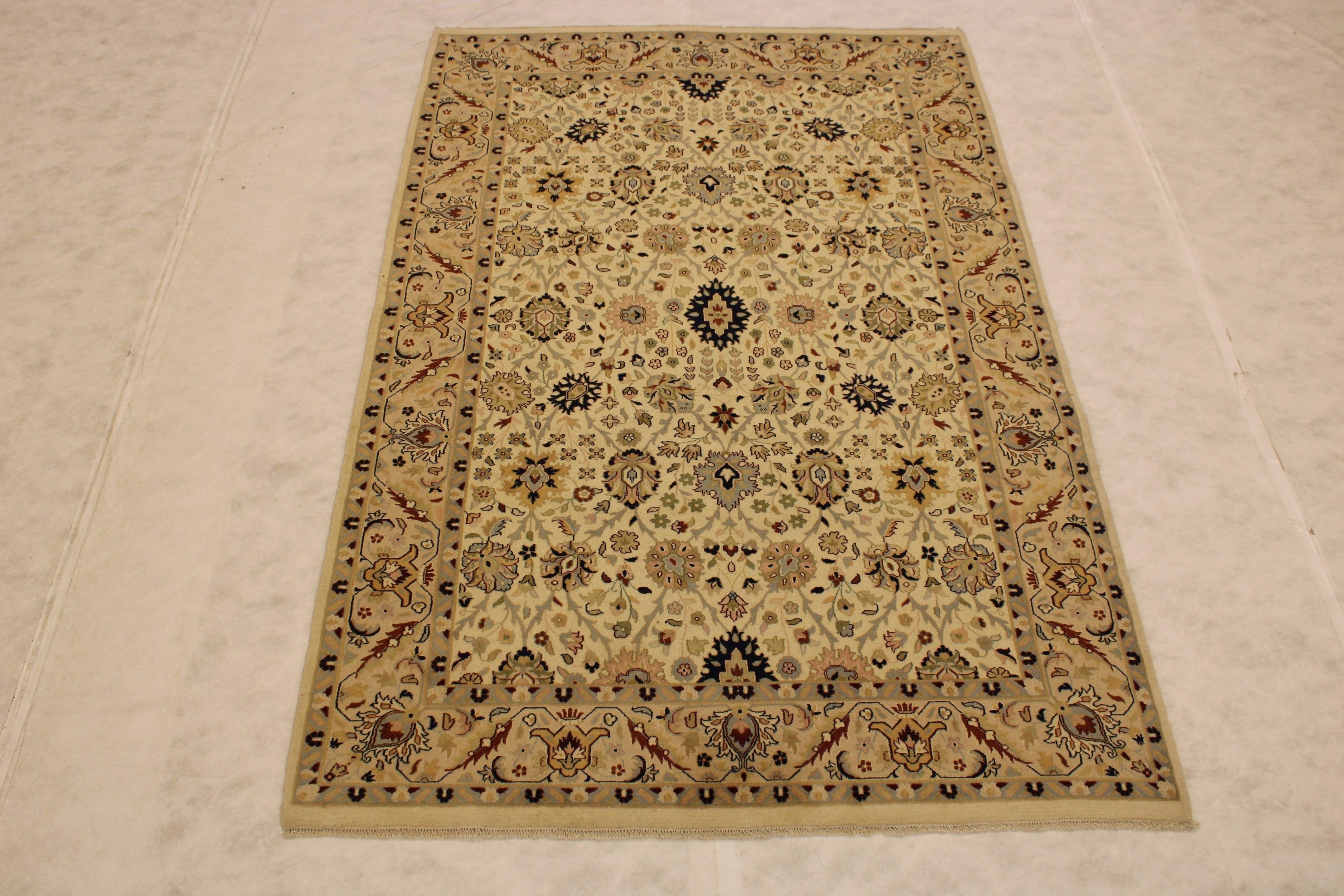 Pak Persian Rug, Hand Knotted Area Rug, Pakistani Rugs, Bedroom Rug, Rug 6x9