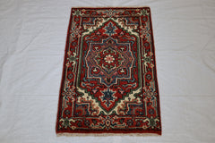 Serapi Rug, Bright Rug, Persian Design Rug, 2x3 Rug, Door Mat