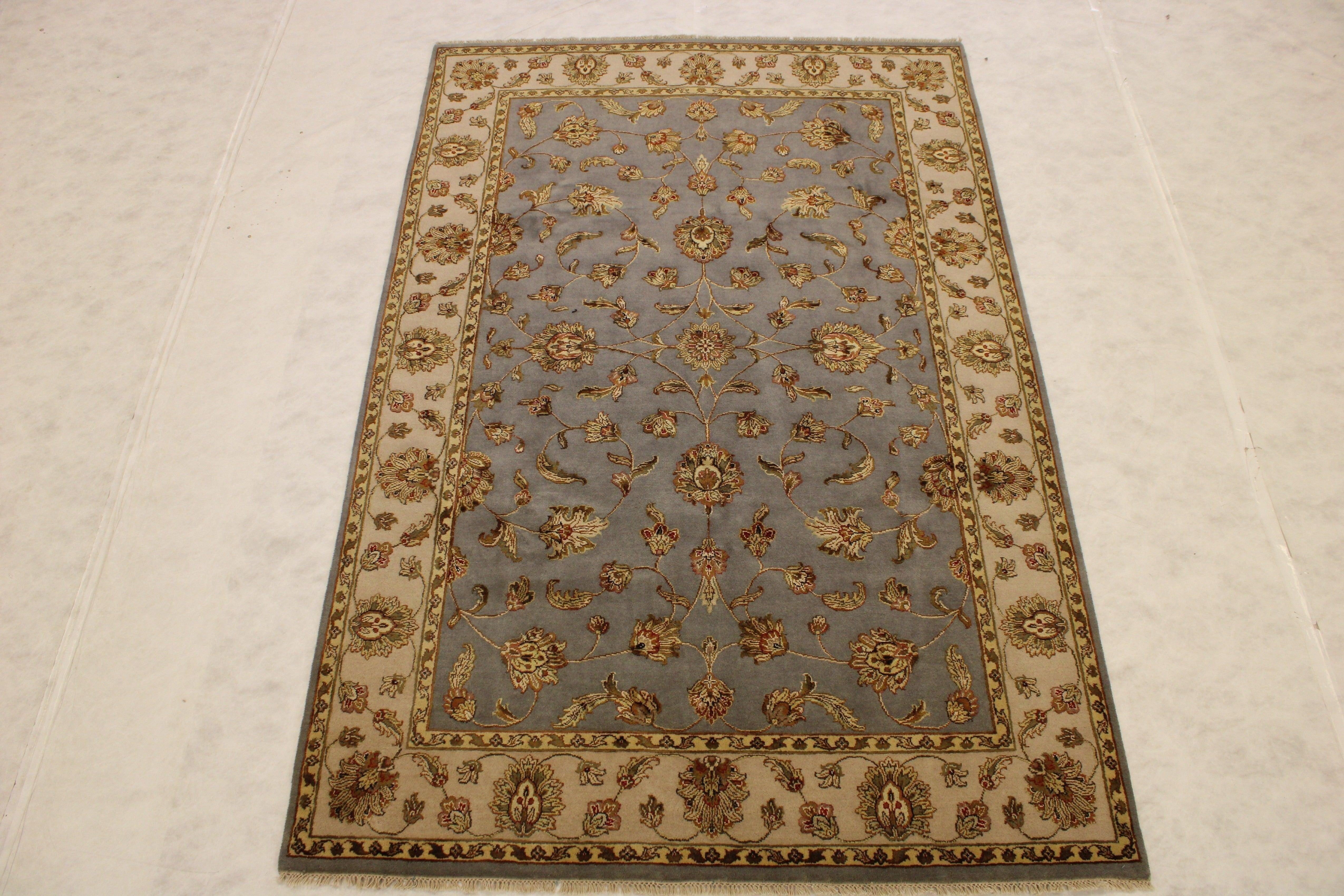 Hand Knotted Rugs, Silk Flower Rug, Area Rug On Carpet, Standard Rug Sizes