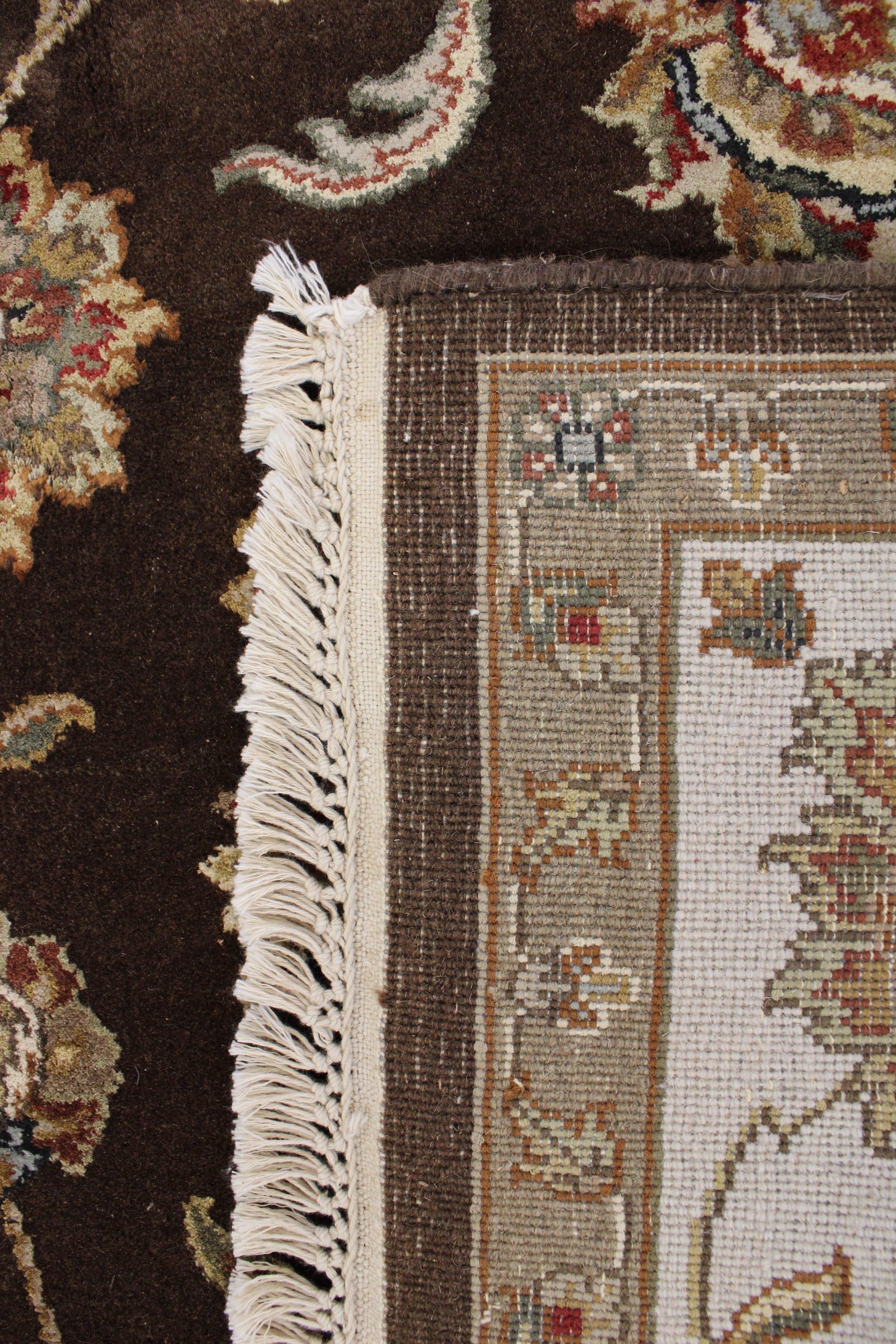 6'1" x 9'1" ft. Silk Flower Hand Knotted Rug