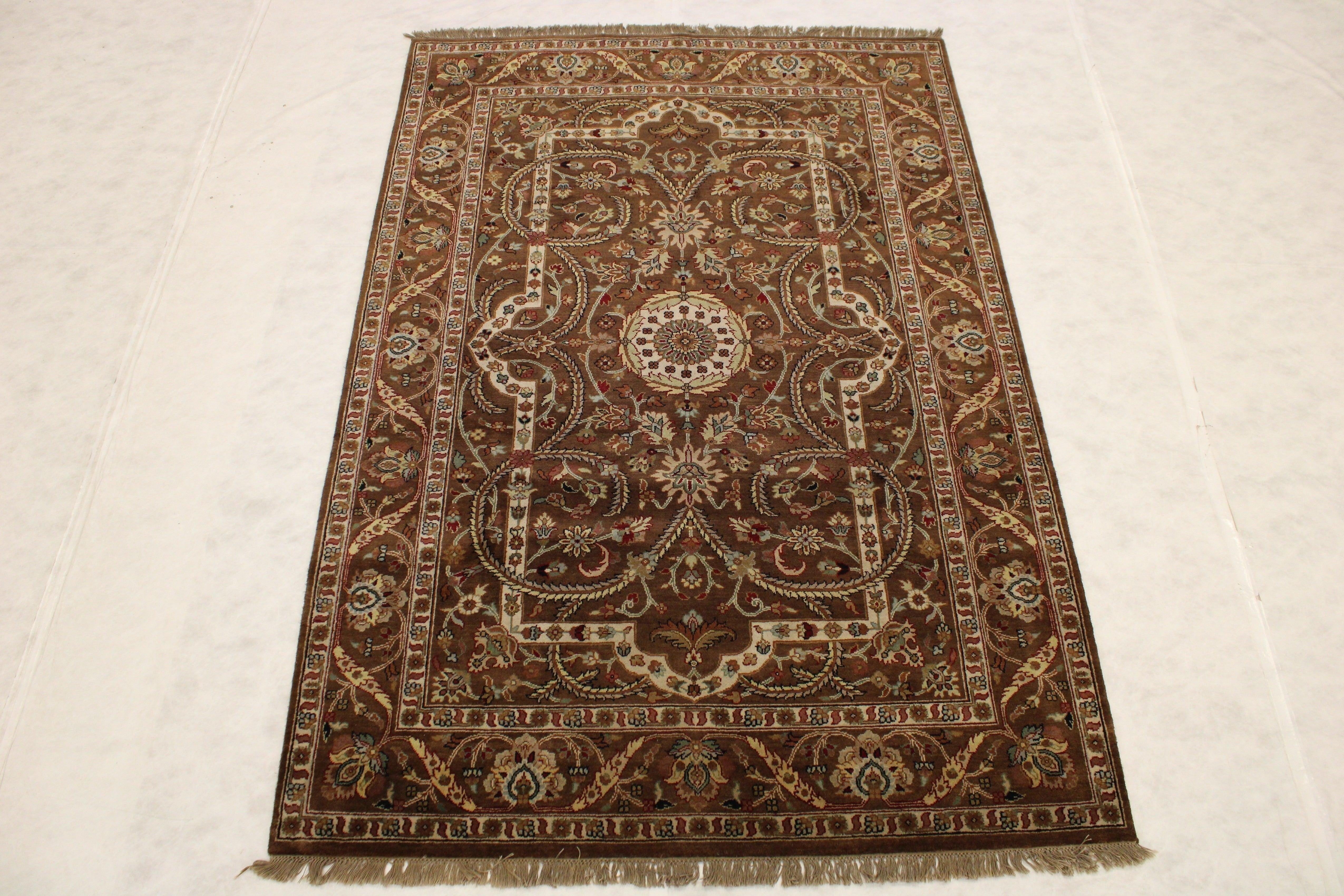 Colorful Area Rugs, Indian Rug, Bedroom Rug, Hand Knotted Wool Rugs