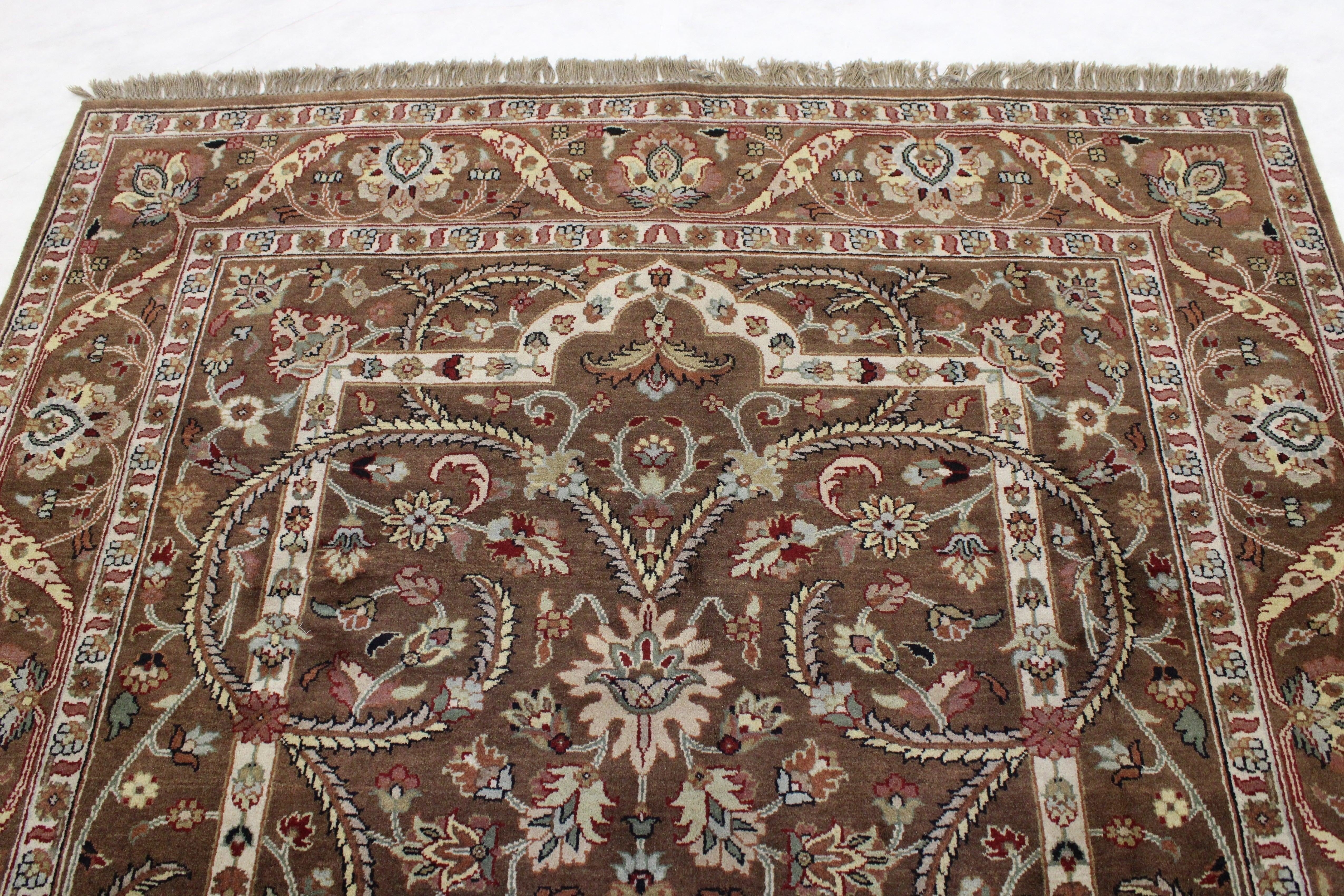 Colorful Area Rugs, Indian Rug, Bedroom Rug, Hand Knotted Wool Rugs