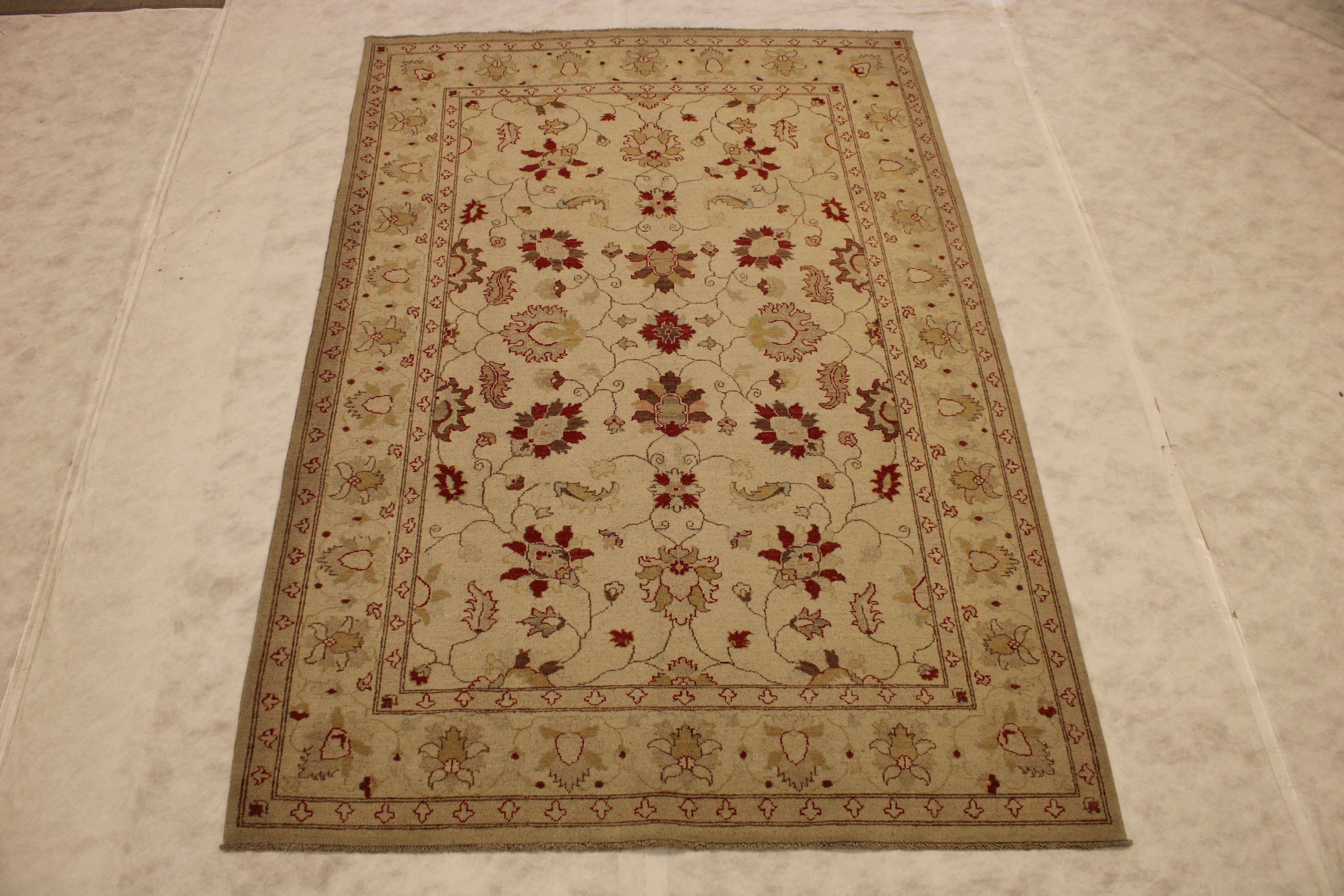 Peshawar Rug, Hand Knotted Rug, Vegetable Dye Rug, Bedroom Rug, Wool Rug