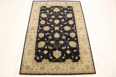 Black Oriental Rugs, Hand Knotted Wool Rug, High Twist Rug, 6x9 Rugs, Rug Types