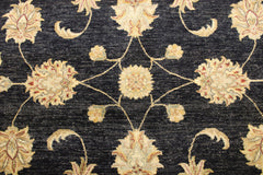 Black Oriental Rugs, Hand Knotted Wool Rug, High Twist Rug, 6x9 Rugs, Rug Types