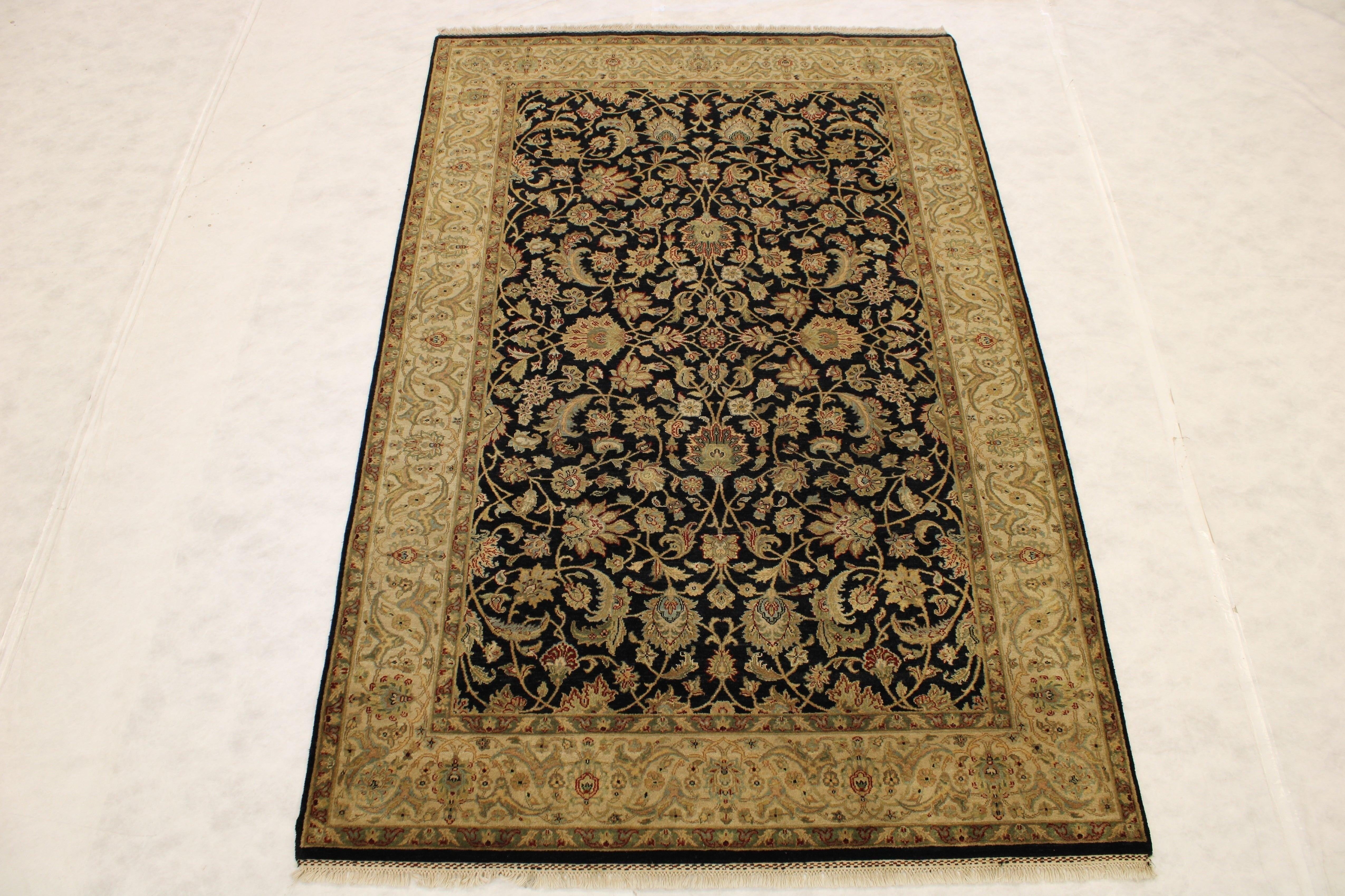 Hand Knotted Wool Rug, Indian Rugs, Area Rug, Discounted Rugs, 6x9 Rug