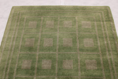 Floral Rug, Green Rug, Indian Rugs, 4x6 Rug, Kitchen Area Rugs, Entryway Rugs