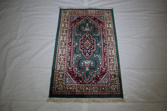 Jammu Rug, Kashmir Rug, Oriental Rug, Colorful Rug, 2x3 Rug
