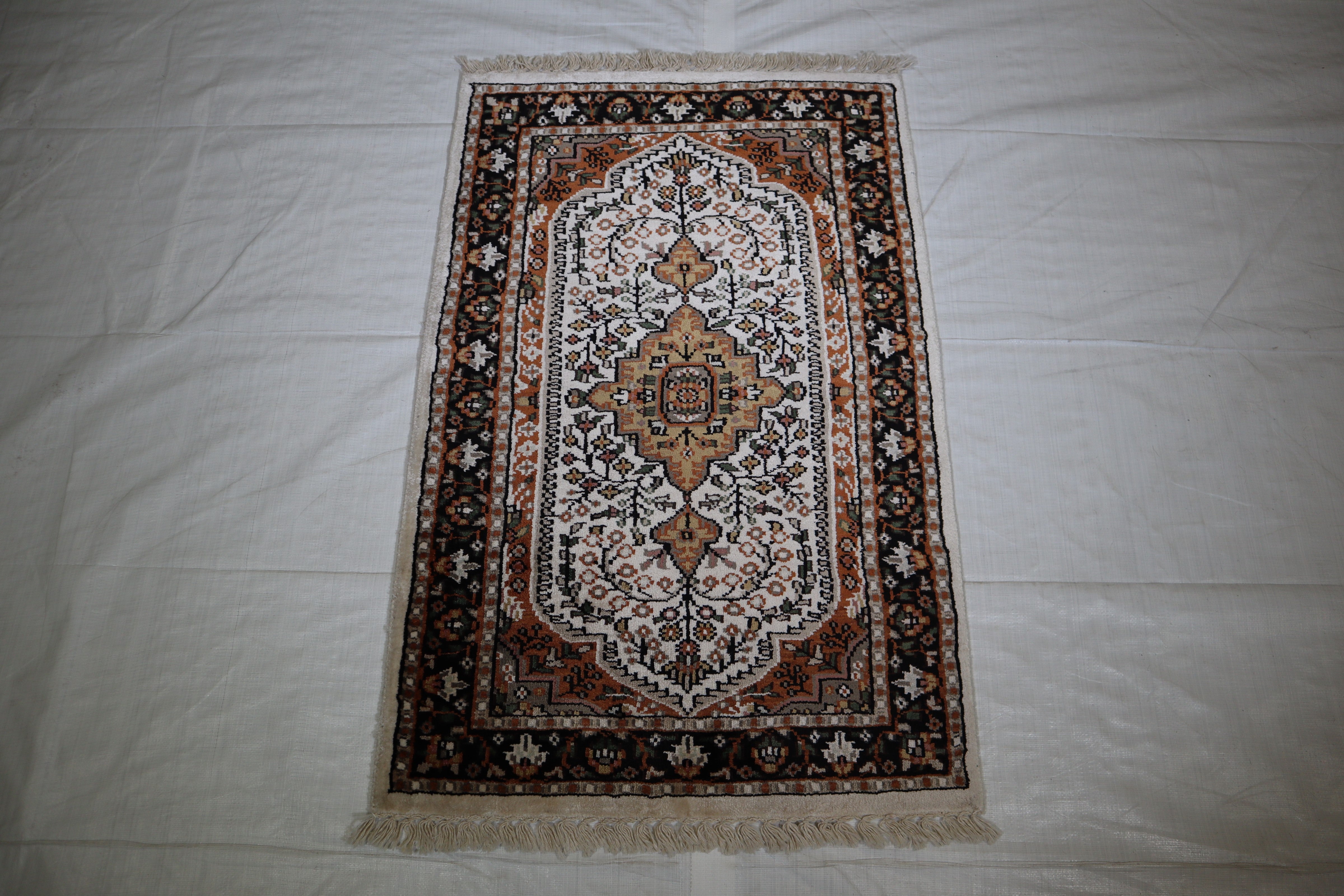 Jammu Rug, Kashmir Rug, Traditional, Colorful Rug, 2x3 Rug