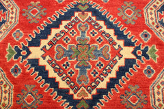 Kazak Rug, Afghan Rugs, 4x6 Rug, Area Rug For Living Room, King Bed Rug Size