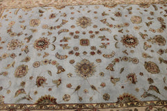 Persian Rugs, Colorful Area Rugs, Silk Flower Rug, 6x9 Rugs, Indian Rug