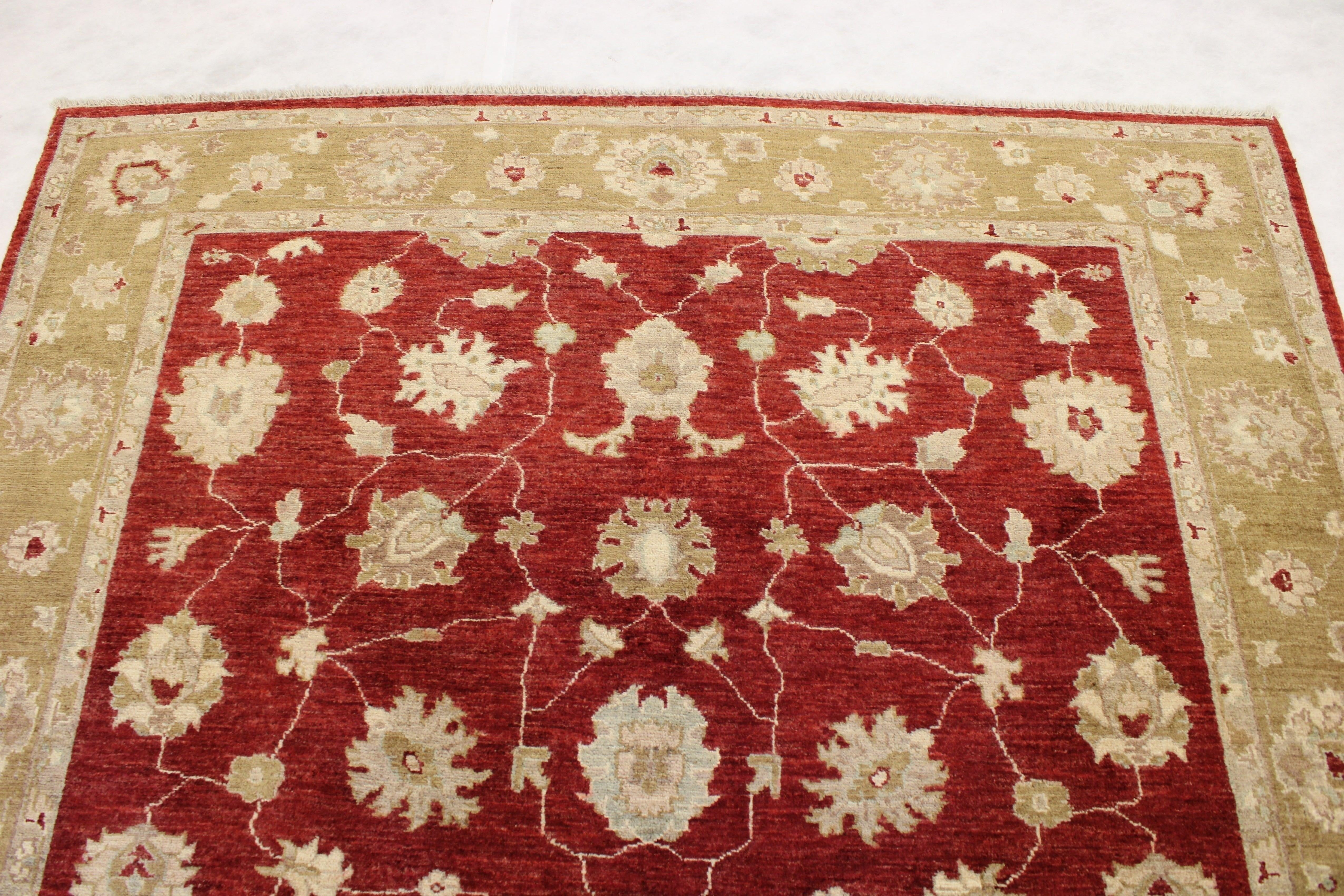 6'1" x 8'11" Oushak Hand Knotted Rug