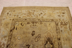 6'3" x 9'0" Oushak Hand Knotted Rug