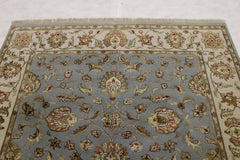 6'0" x 8'11" Silk Flower Hand Knotted Rug