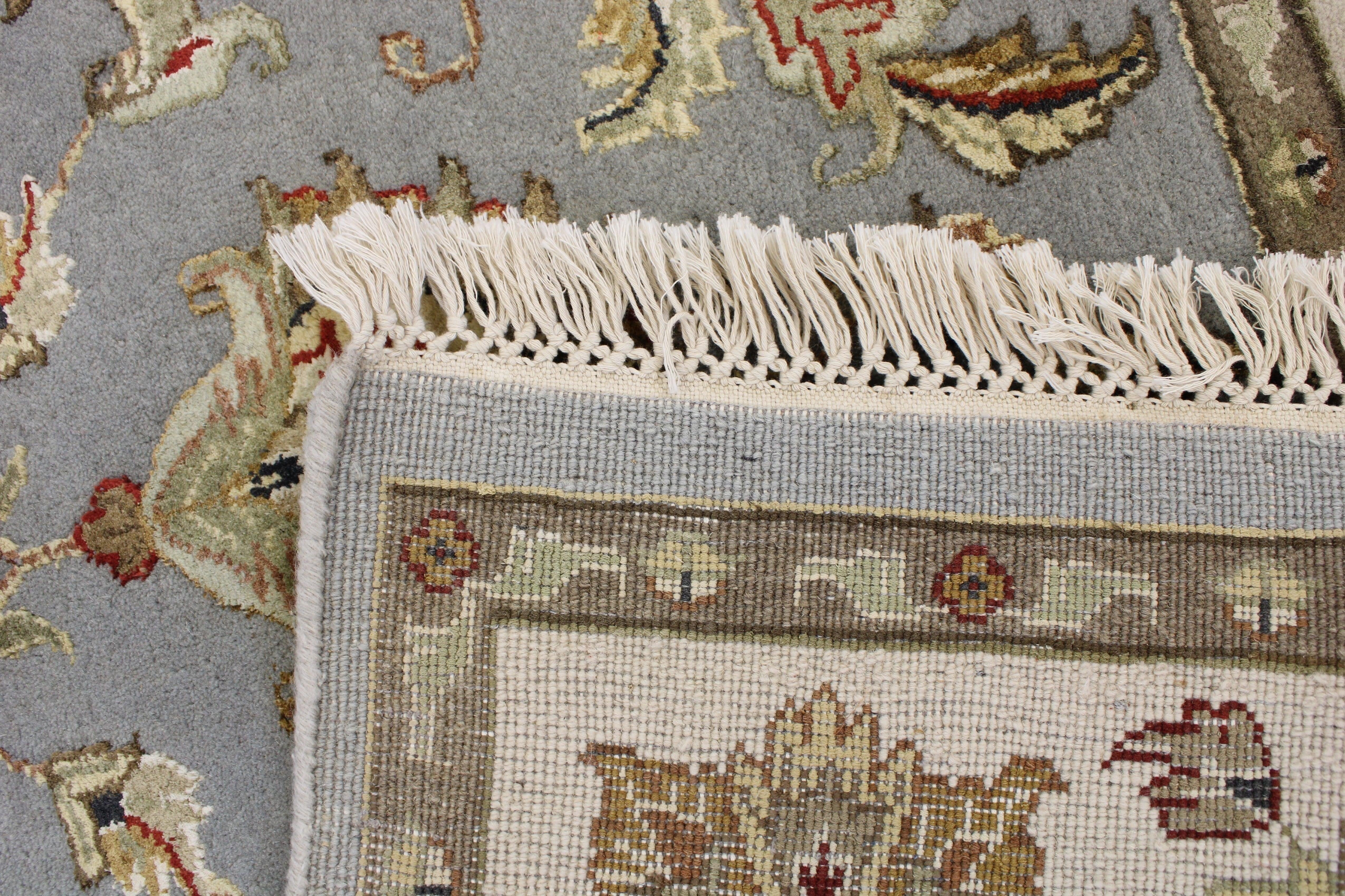 6'0" x 8'11" Silk Flower Hand Knotted Rug