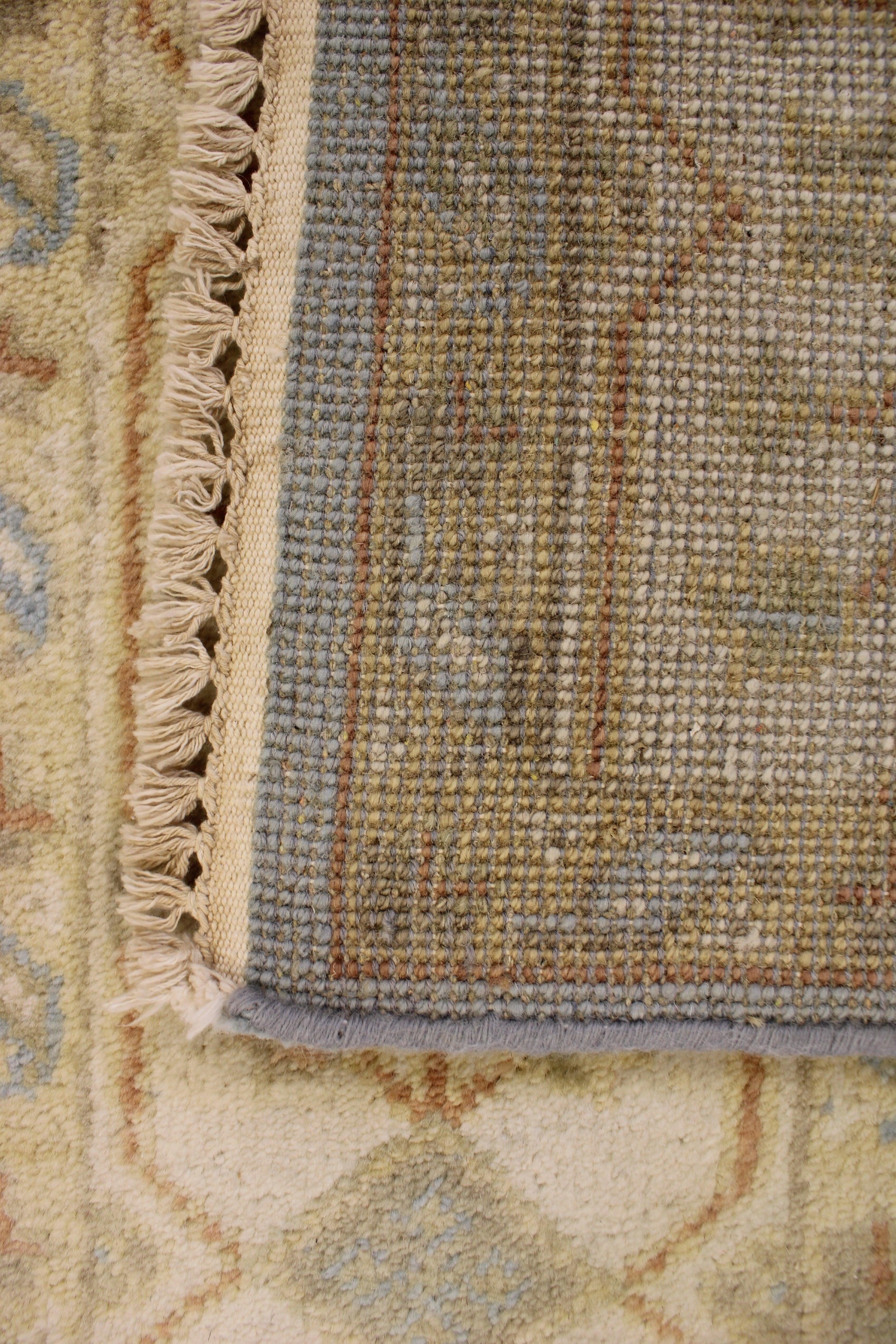 5'11" x 9'0" Blue Oushak Hand Knotted Rug