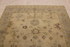 6'2" x 8'10" Oushak Hand Knotted Rug