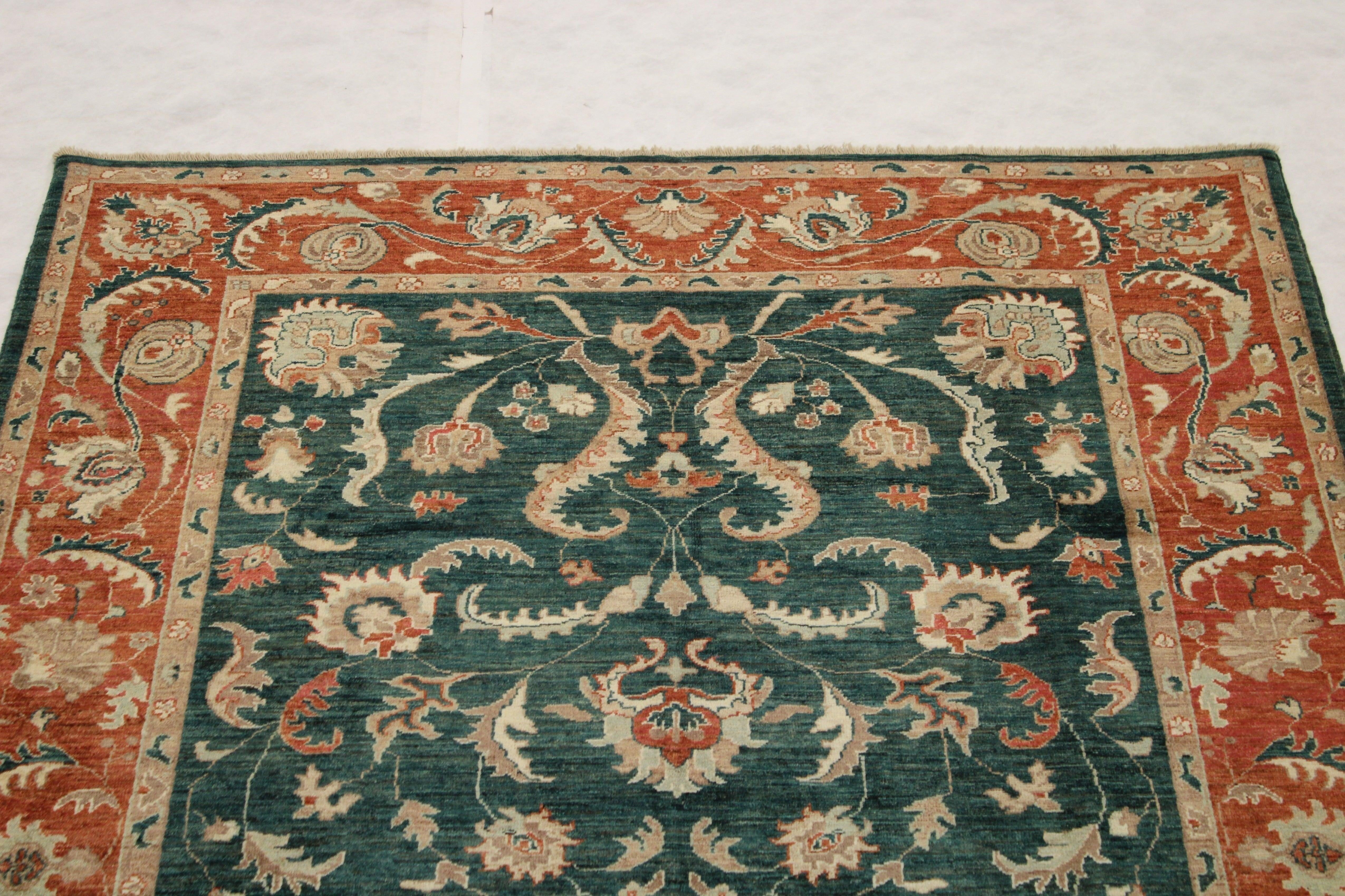 6'2" x 8'11" Afghan Oushak Rug