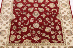 5'9" x 9'1" Silk Flower Hand Knotted Rug