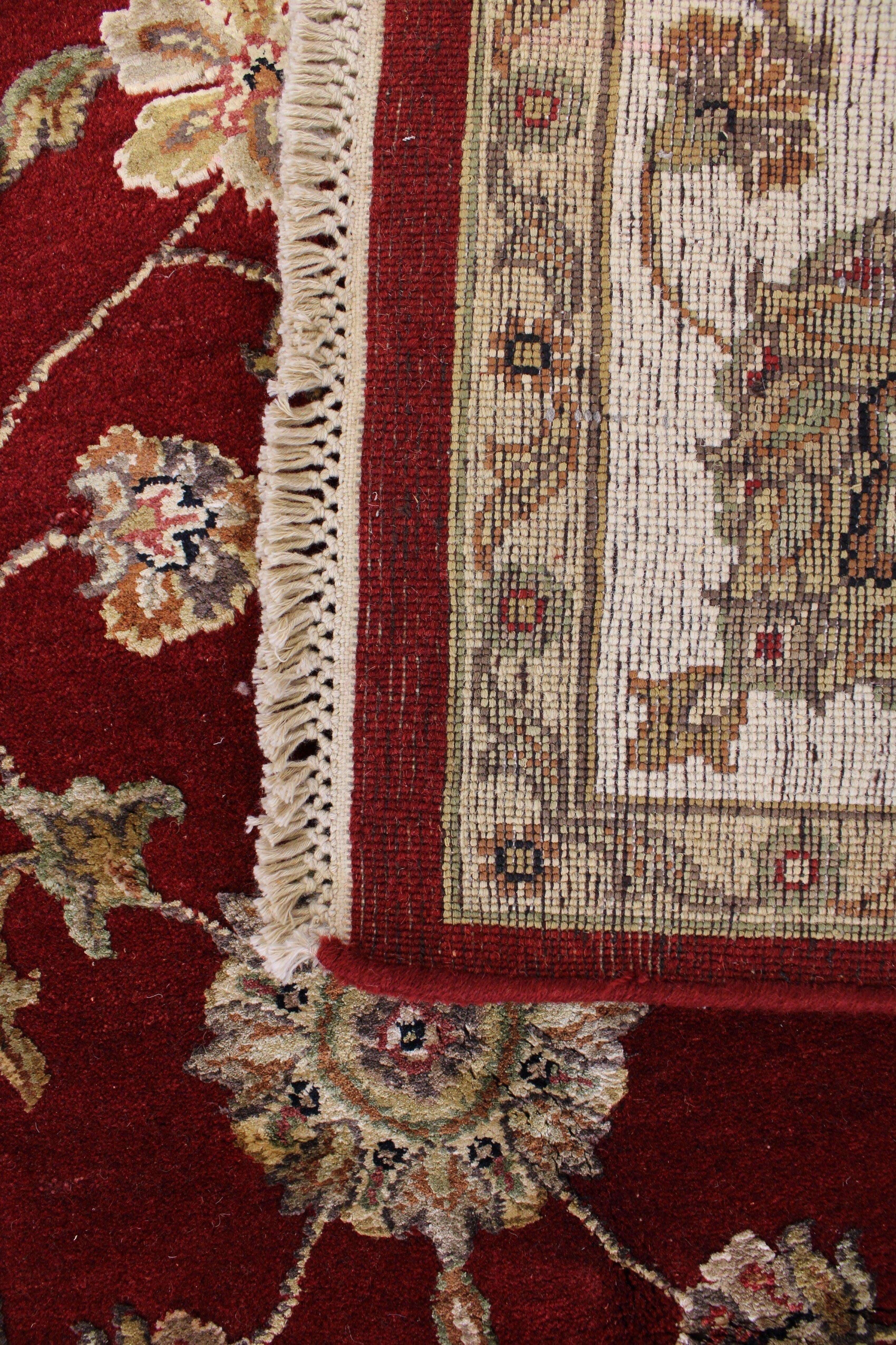 5'9" x 9'1" Silk Flower Hand Knotted Rug