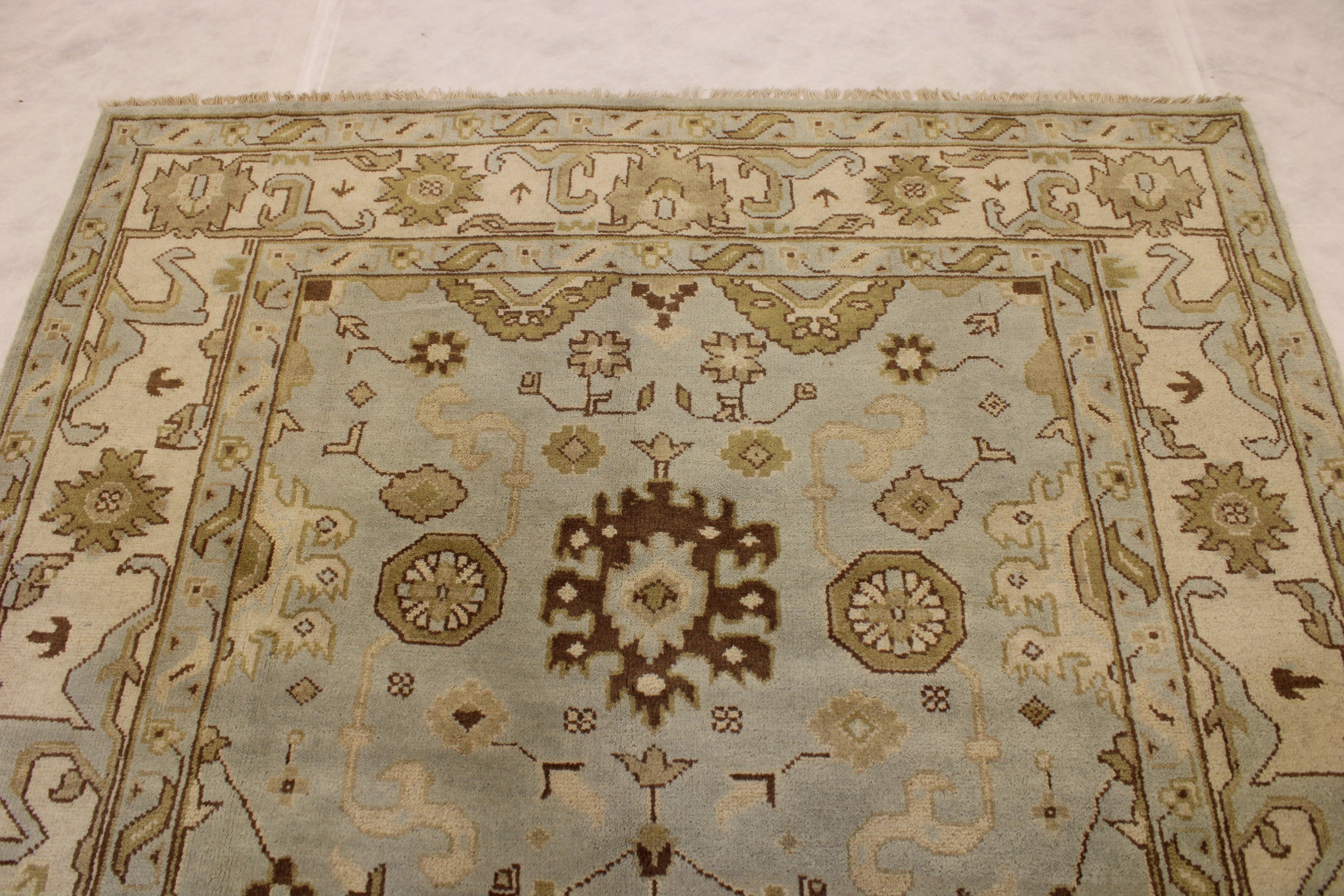 5'11" x 8'11" Oushak Hand Knotted Rug