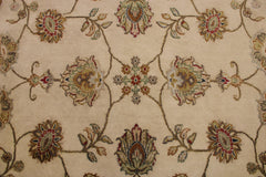 6'2" x 9'2" Silk Flower Hand Knotted Rug