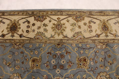6'1" x 9'2" Silk Flower Hand Knotted Oriental Rug